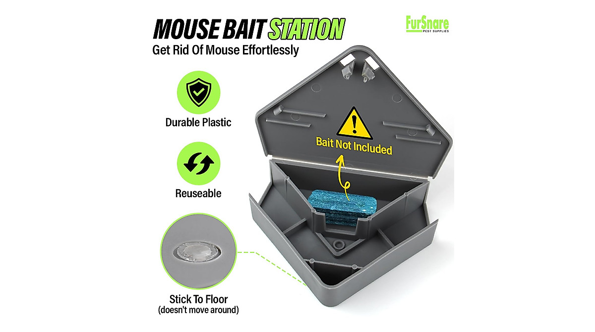 Safe Mouse Bait Stations - Indoor & Outdoor Protection