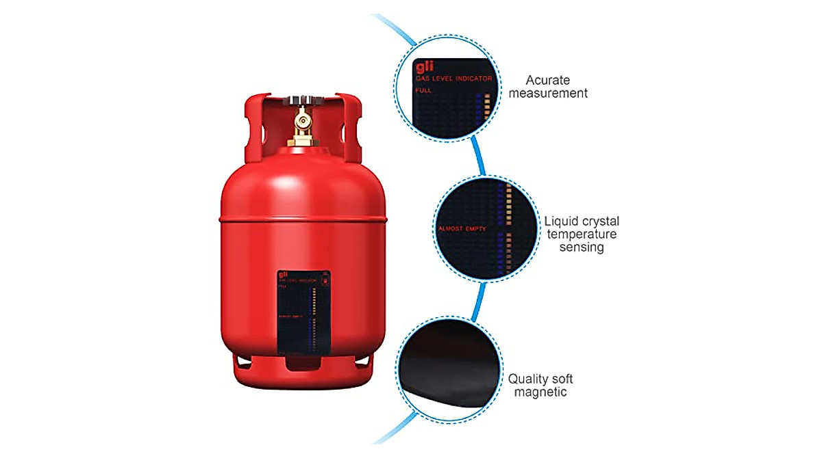 HPX 6-Pack Magnetic Propane Tank Level Indicator & Gauge