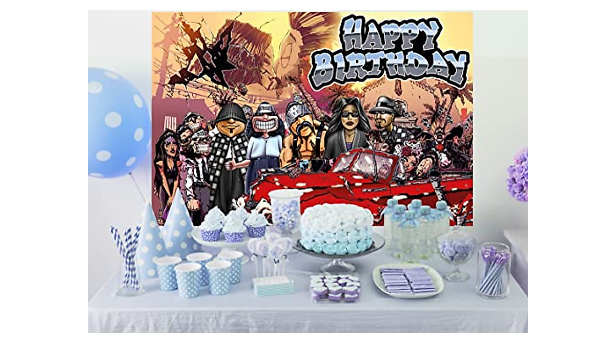 Homies Happy Birthday Backdrop - Cholo Themed Party Banner & Photo ...