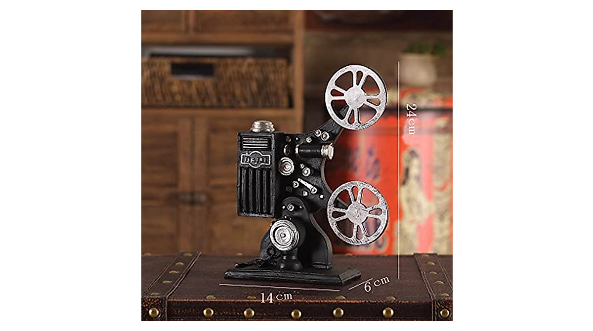 Vintage Resin Movie Projector Decor - Perfect for Film Lovers