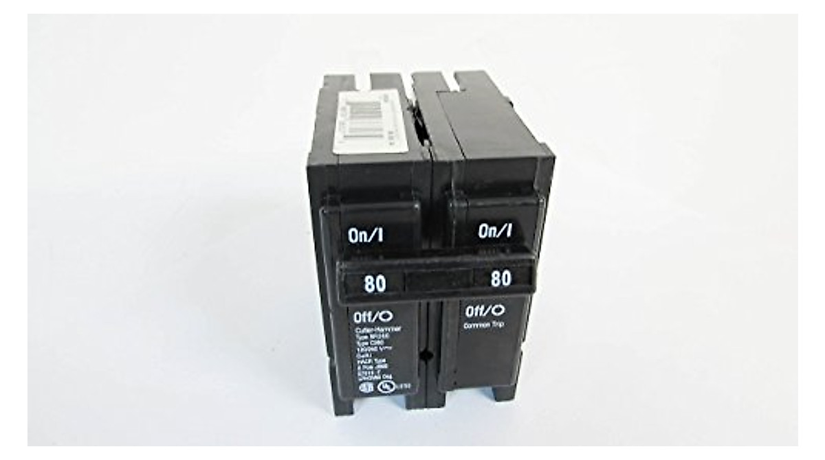 Eaton BR280 2-Pole Circuit Breaker 80A for Residential & Commercial Use