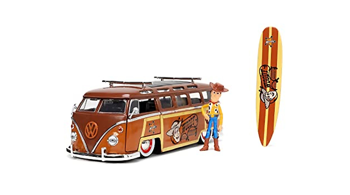 Jada Toys Toy Story Volkswagen Bus with Woody Figure