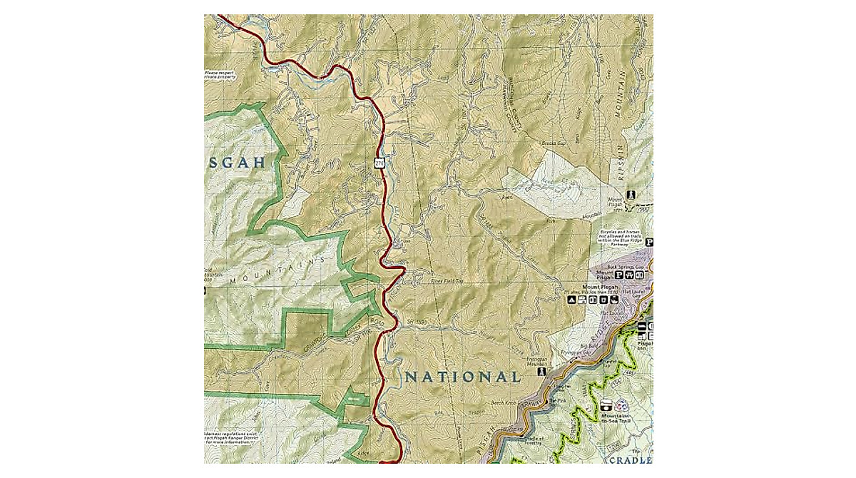 Explore Pisgah Ranger District with National Geographic Map