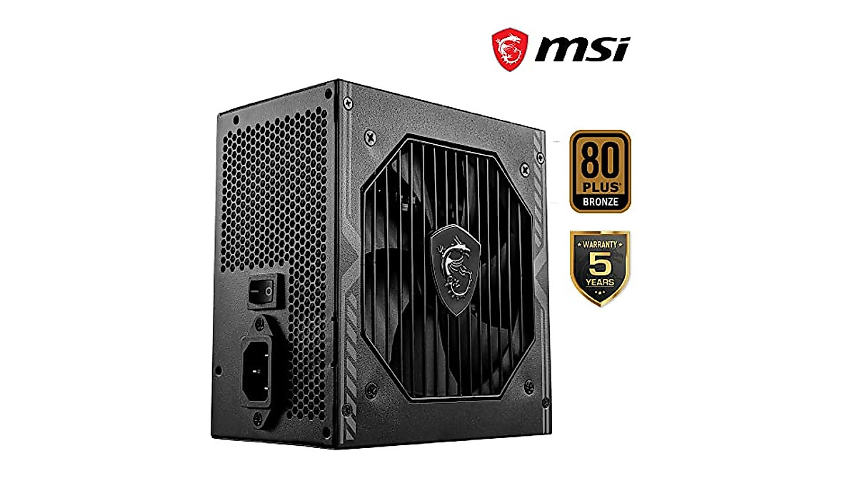 MSI MAG A550BN 550W 80 Plus Bronze Non-Modular Black Desktop Power - View #11