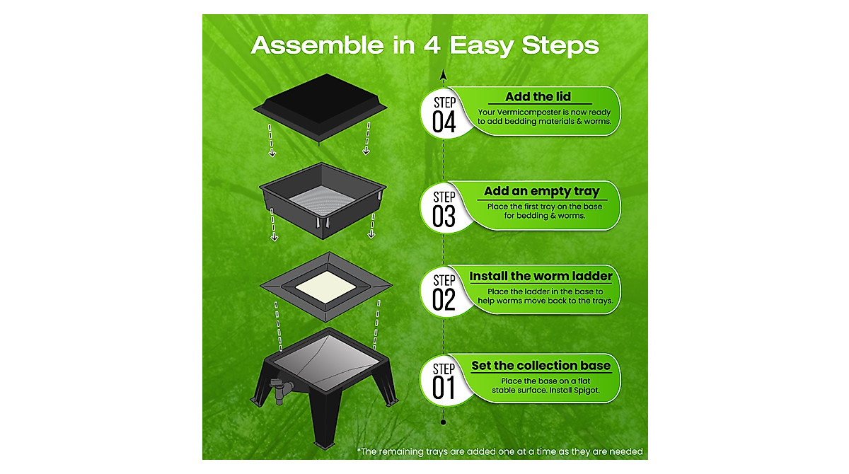 Worm Factory 360 Composting System - Make Nutrient-Rich Soil at Home