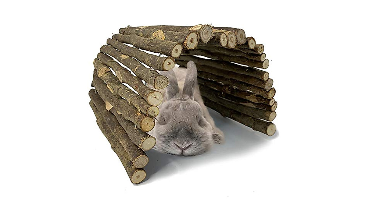 Hamiledyi Bunny Wooden Ladder - Perfect for Small Pets