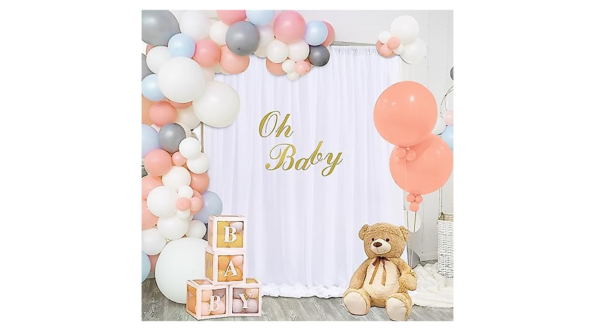 Elegant White Tulle Backdrop Curtains for Events