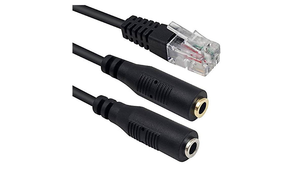 Poyiccot RJ9 to 3.5mm Adapter - Connect Headsets to Office Phones