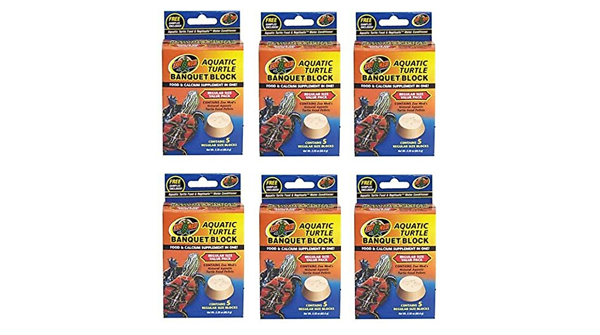 Zoo Med Aquatic Turtle Banquet Blocks – 6 Pack for Healthy Turtles