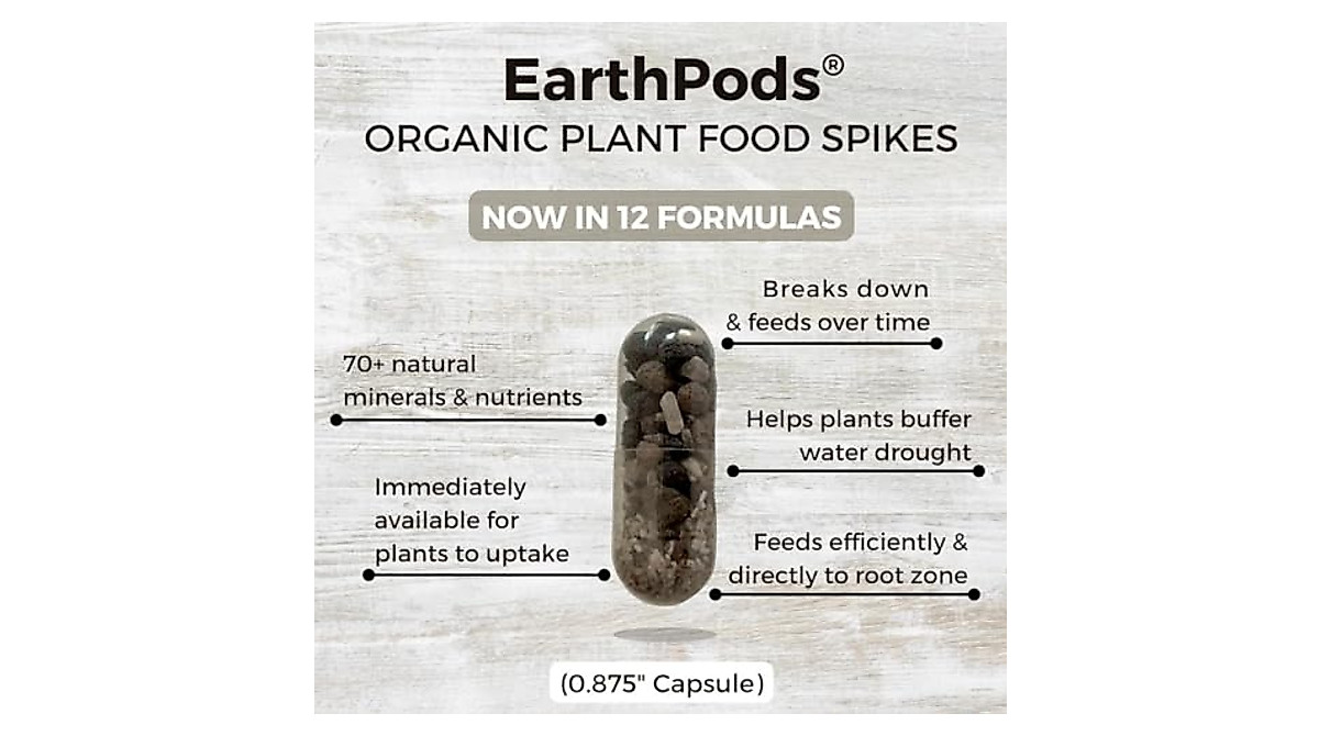 EarthPods Organic Indoor Plant Fertilizer Spikes