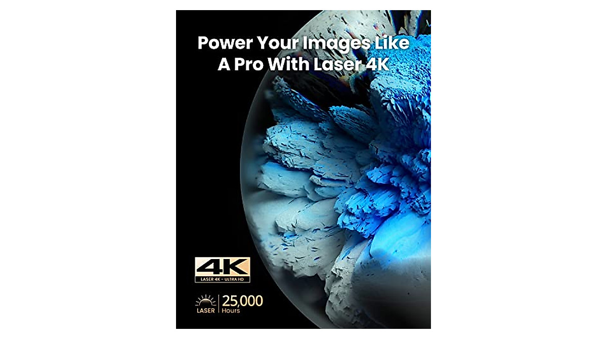 NEBULA Cosmos Laser 4K Projector with 100-Inch Screen for Home & Office