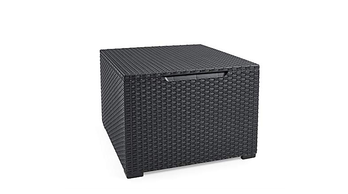 Keter Emma Corfu Coffee Storage Table - Stylish Outdoor Resin Furniture