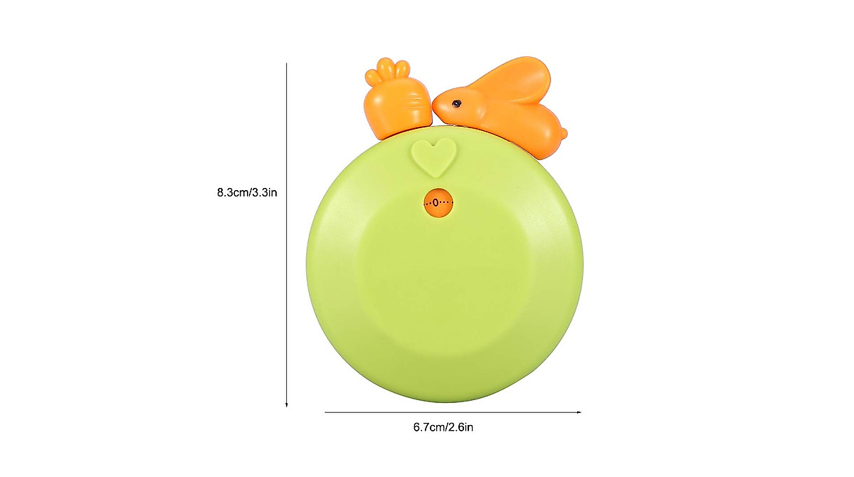Cute Mechanical Kitchen Timer - Rabbit Shape, 60 Minutes