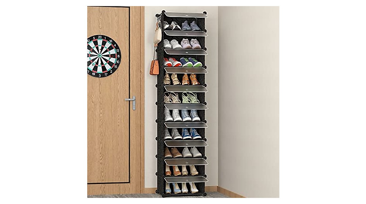 HOMIDEC 10-Tier Shoe Rack - Space-Saving Organizer