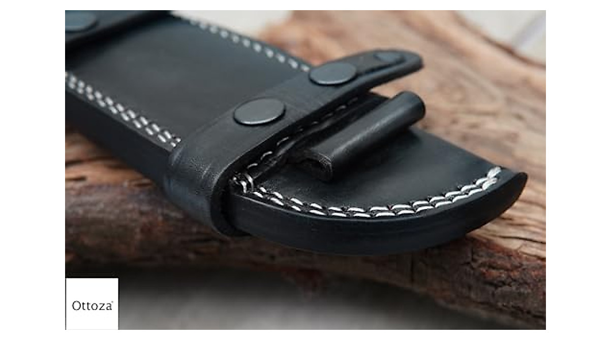 Ottoza Leather Knife Sheath for Left-Handed Users