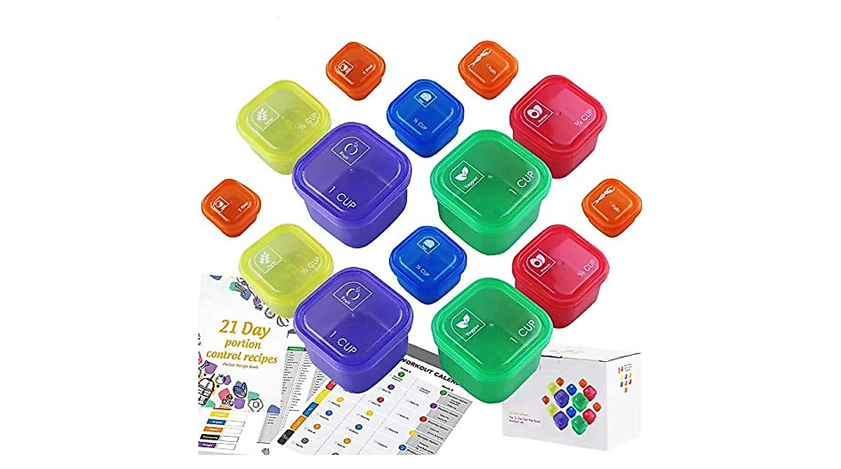 GOANDWELL 21-Day Portion Control Kit for Weight Loss | BPA-Free Containers