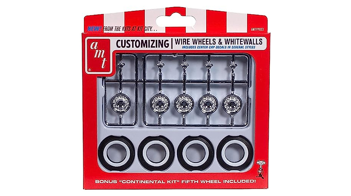 AMT KH Wire Wheels & Tires Parts Pack - Enhance Your Hobby