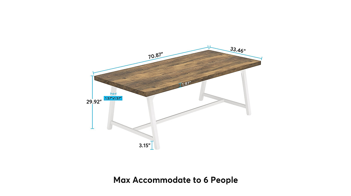 Tribesigns 6FT Conference Table - Modern Office Desk