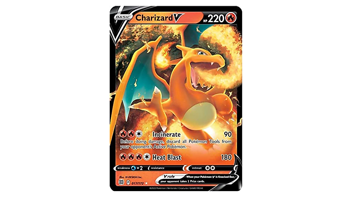 Charizard V Ultra Rare Card - Brilliant Stars
