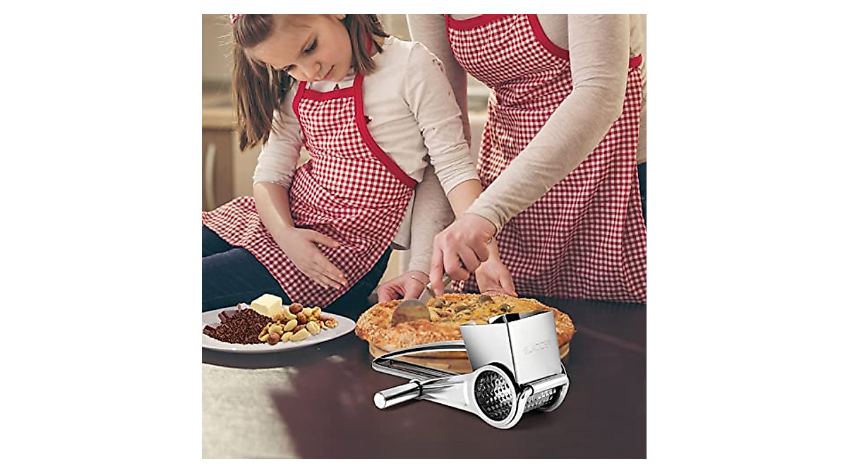 Rotary Cheese Grater - Manual Handheld Kitchen Tool