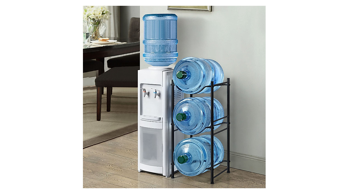 MOOACE 3-Tier Water Jug Rack for Organized Storage