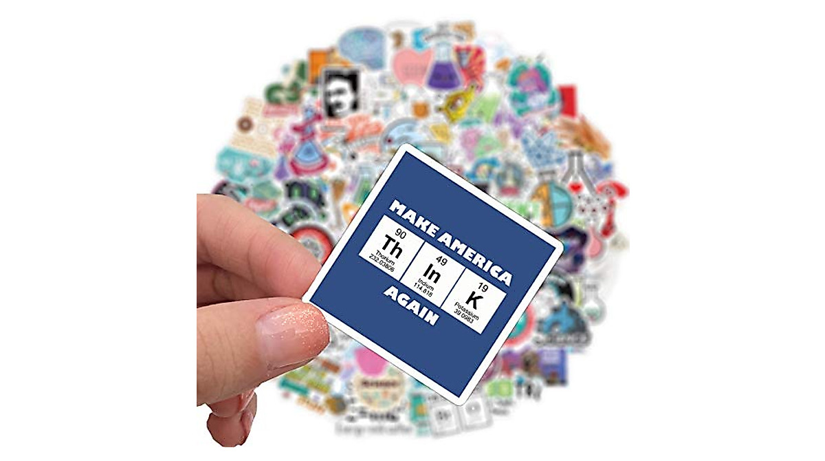 100PCS Science Lab Stickers - Waterproof Decals for Laptops & More