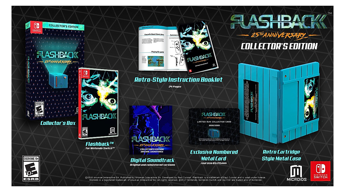 Flashback 25th Anniversary Collector's Edition for Nintendo Switch