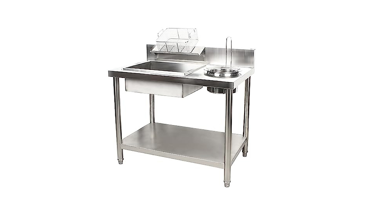 Stainless Steel Breading Table for Commercial Kitchens