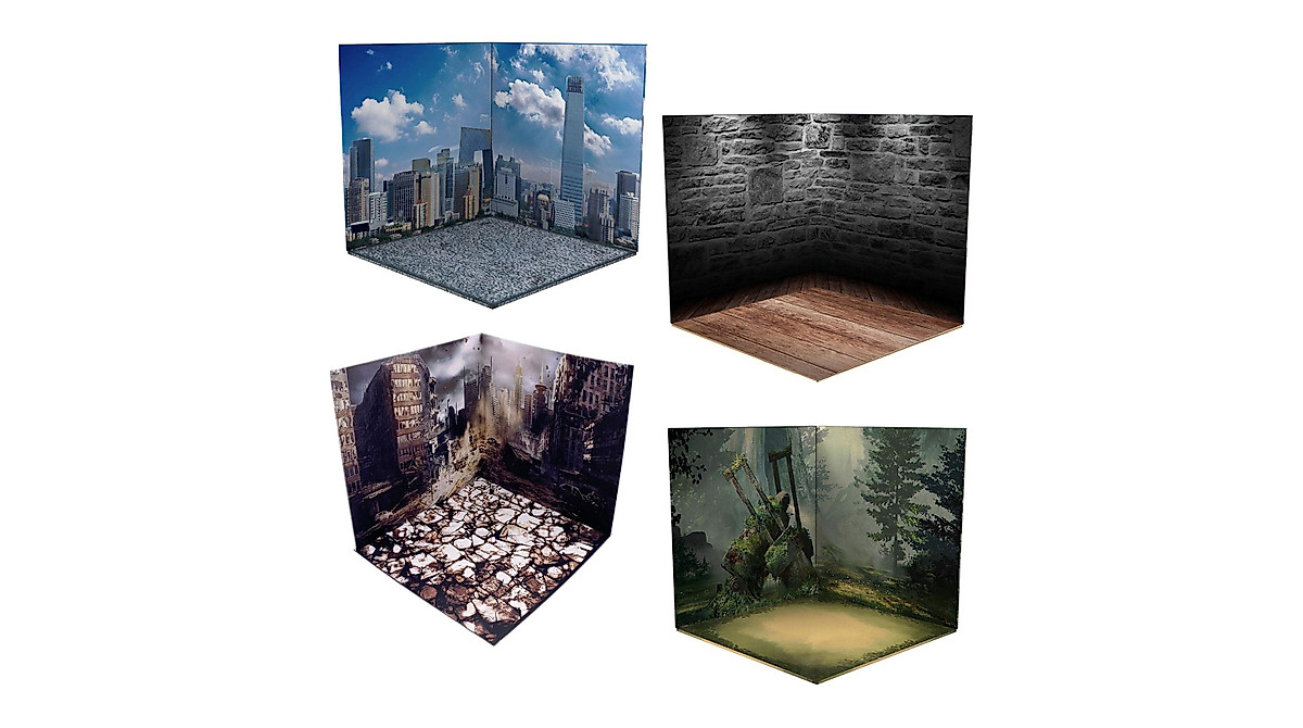 Colaxi 1/12 Scale Backdrop Layout for Action Figures