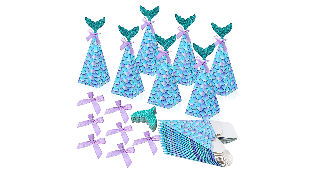 Mermaid Party Favors Boxes – Perfect for Under-the-Sea Celebrations