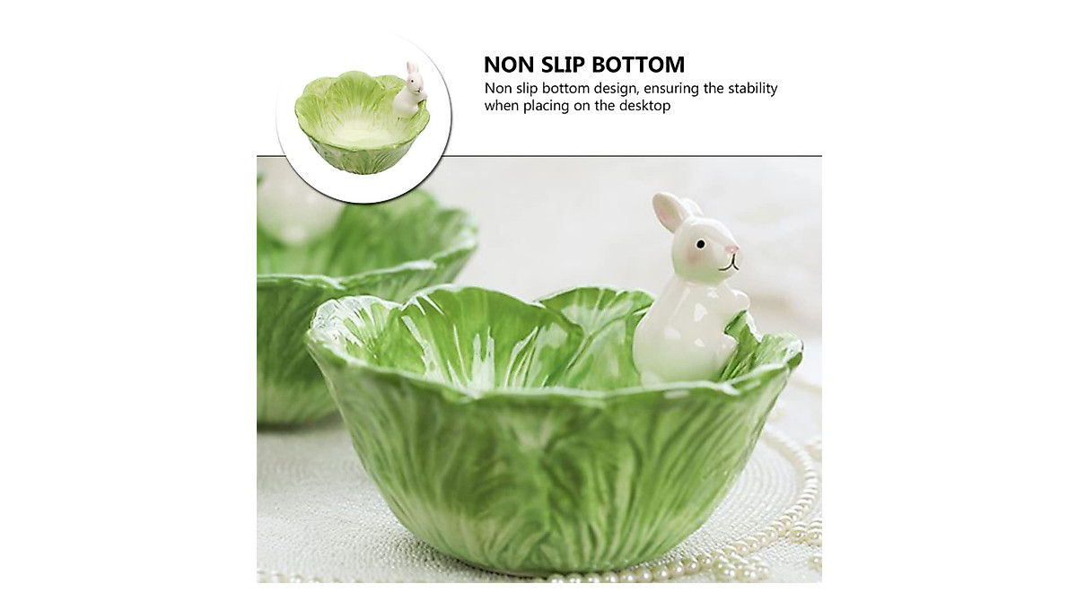 Yardwe Cartoon Rabbit Bowls - Cute & Durable 2pcs Set
