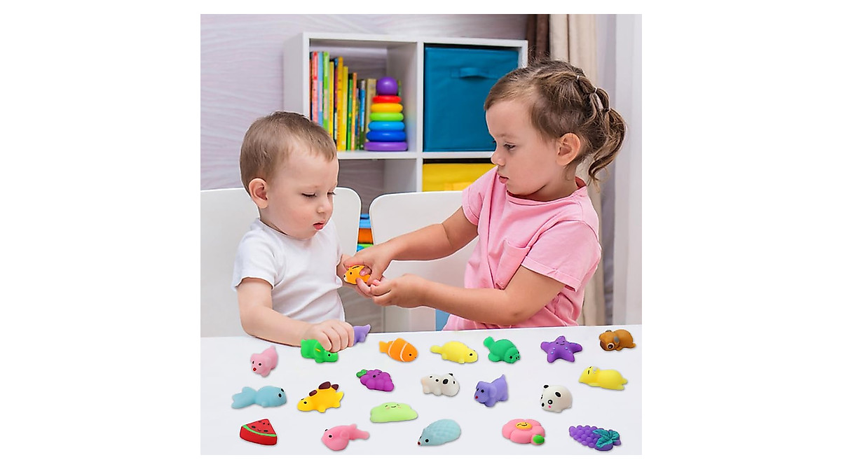 30 Pack Kawaii Squishy Toys for Kids - Perfect Party Favors & Stress Relief
