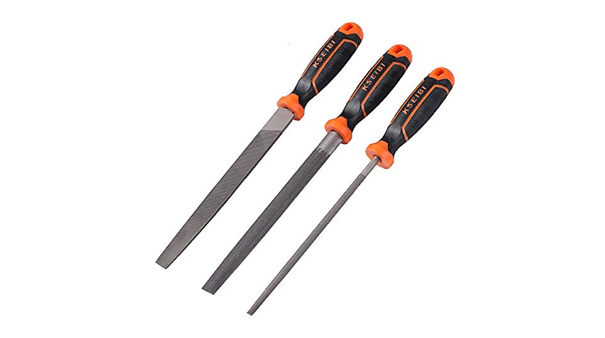KSEIBI 3-Pc Metal File Set – Durable & Comfortable Grip