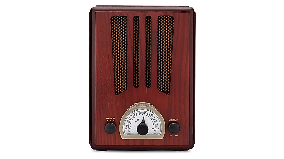 Retro Wooden AM/FM Radio with Bluetooth - Vintage Style