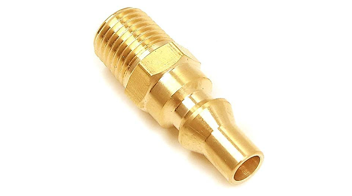ANPTGHT 2-Pack Propane Quick Connect Fittings - Full Flow Male Plugs