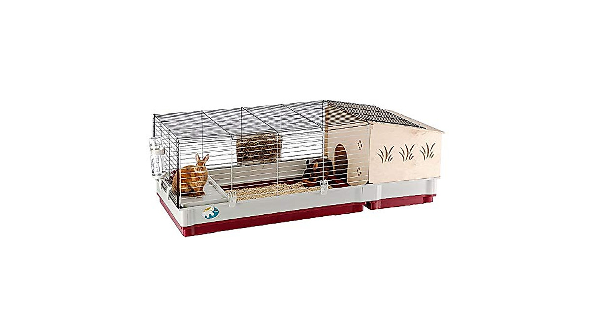 Krolik Extra-Large Rabbit Cage with Wood Hutch Extension