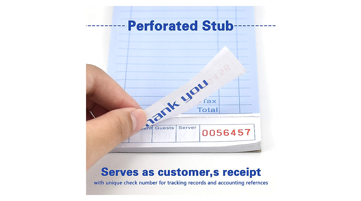 Quality Guest Check Book - 300 Checks for Servers