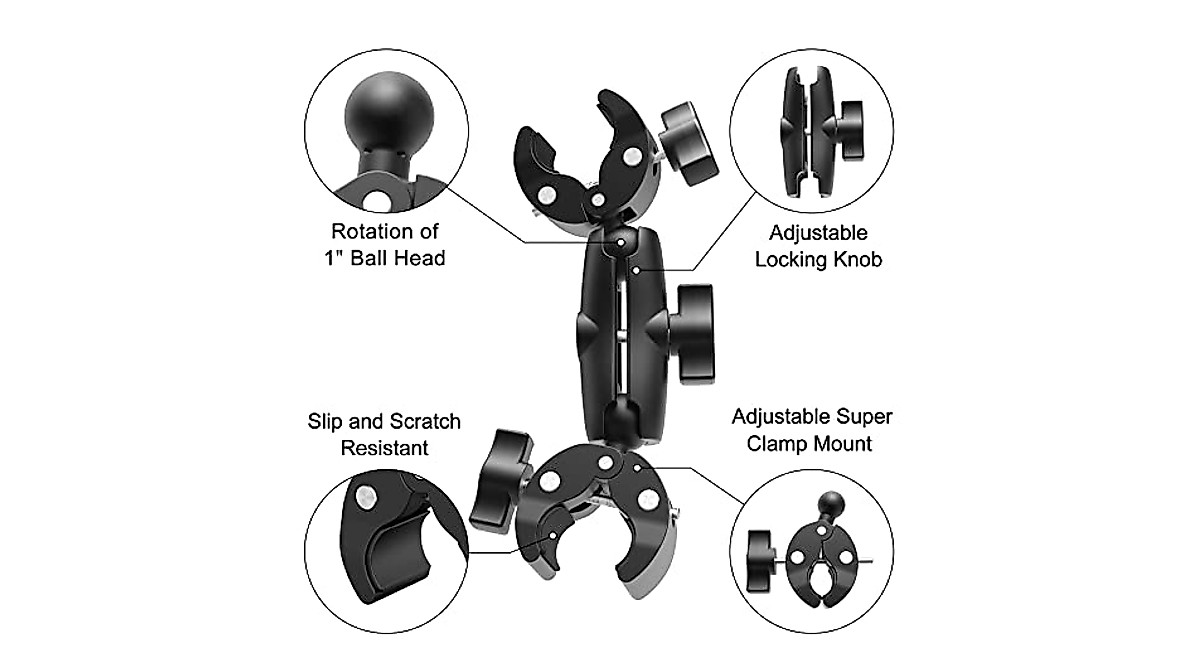 Taisioner Double Mount Clamp Bracket Monitor Magic Socket Arm For Desk Photo Studio Light Stand Phot - View #2
