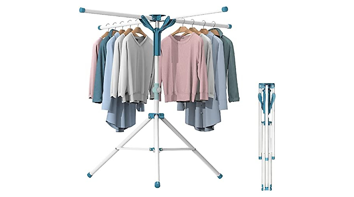 Sturdy Foldable Clothes Drying Rack for Indoor & Outdoor Use