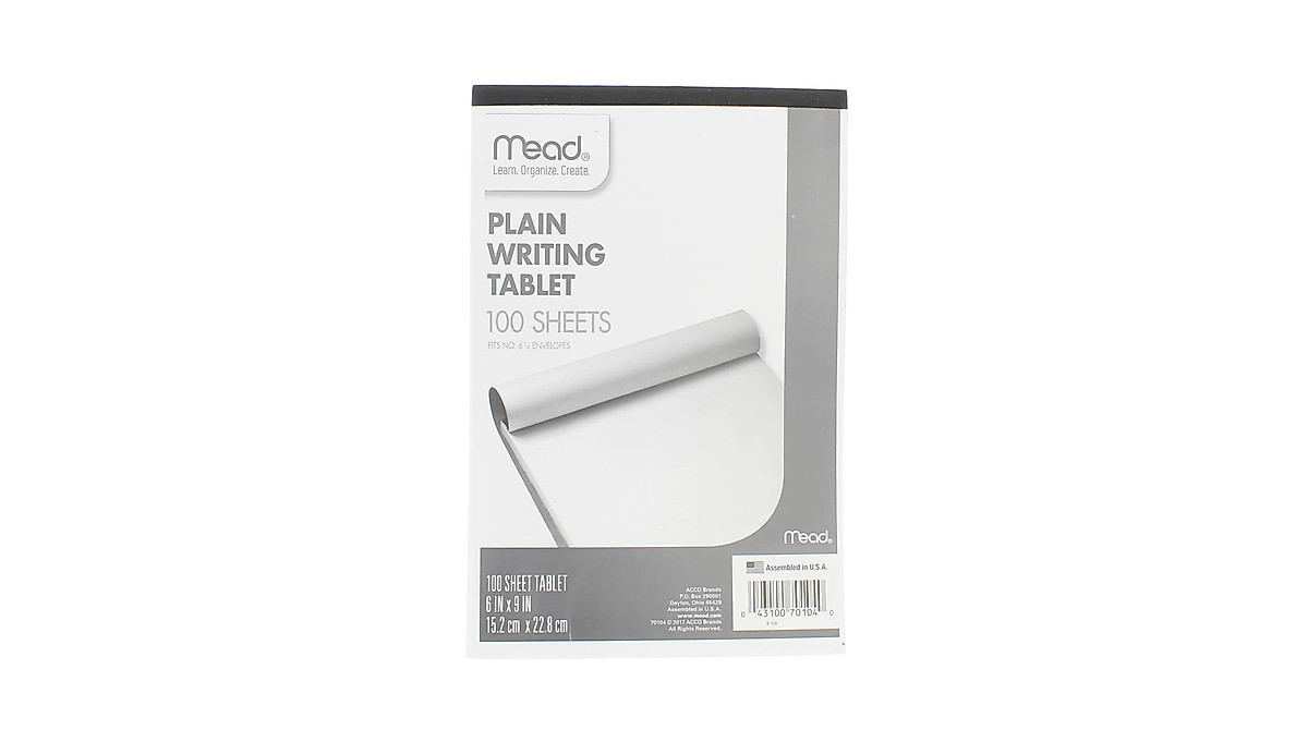 Mead Top-bound Writing Tablet - 100 Sheets A4 Size