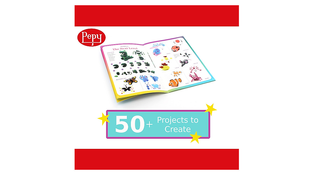 Pepy Plastilina Reusable Modeling Clay Set with Tools & Tutorial