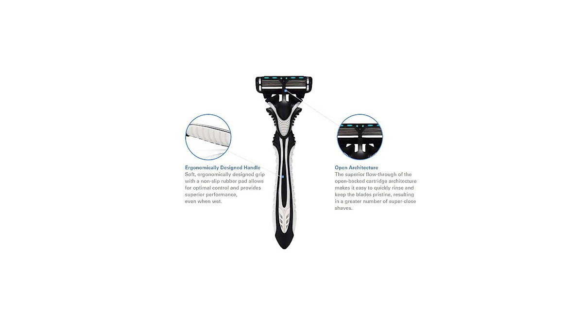 Dorco Pace 6 Men's 6-Blade Razor - 2 Pack