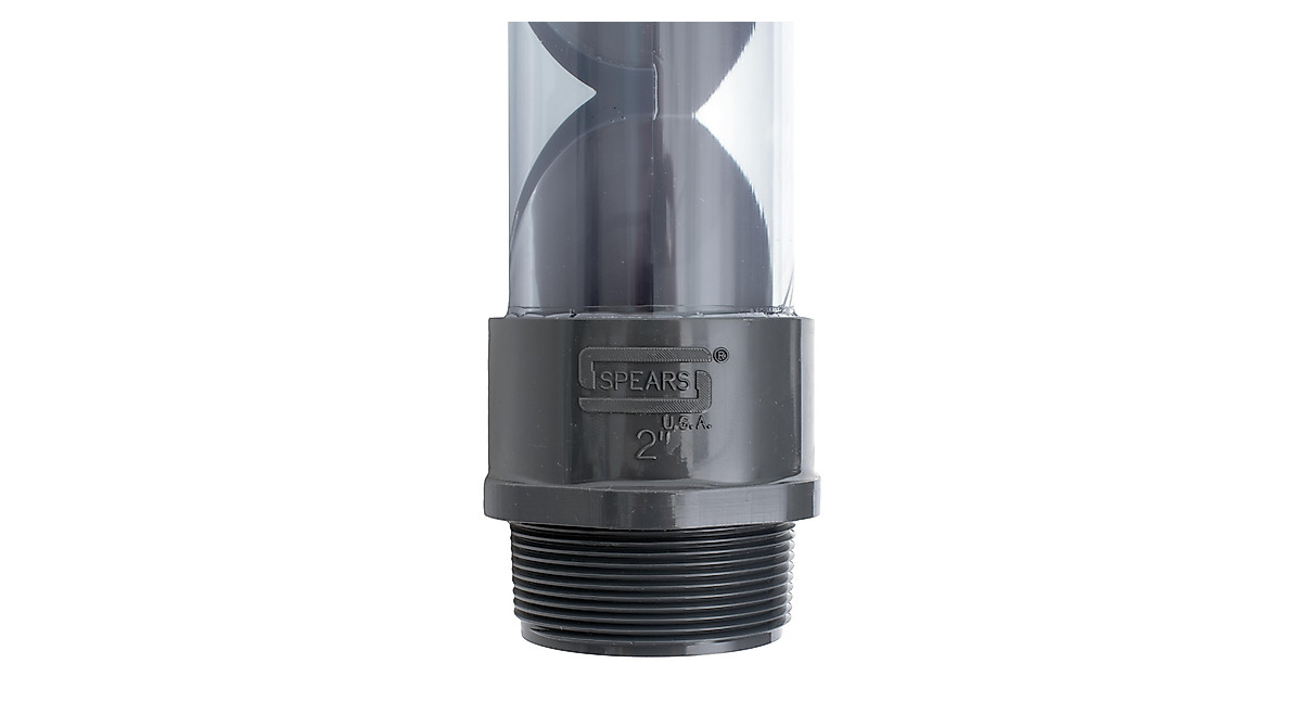 Koflo Clear PVC Static Inline Mixer - Visual Fluid Mixing