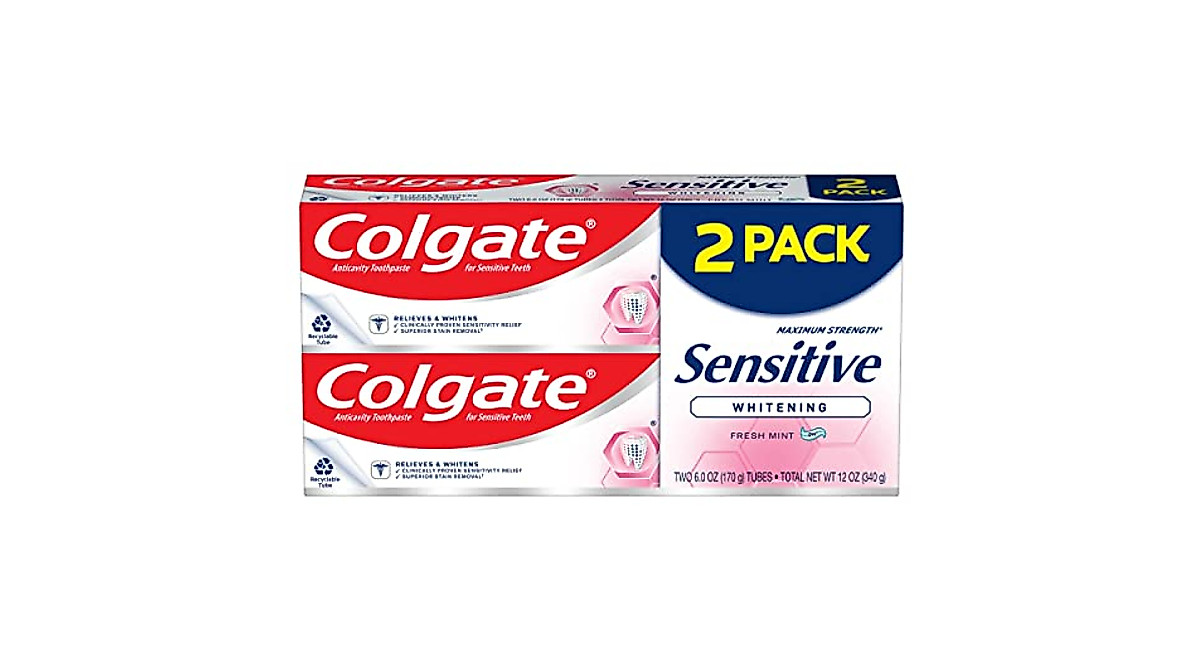 Colgate Sensitive Whitening Toothpaste | Maximum Strength & Mint Fresh