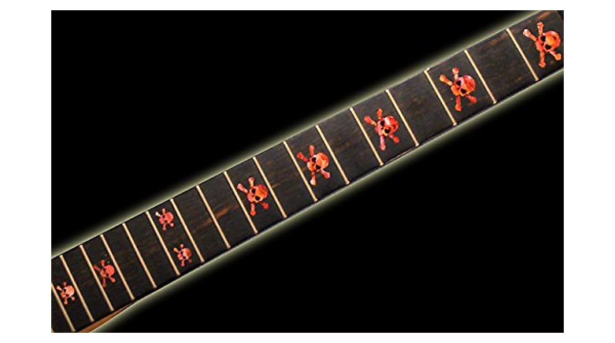Jockomo Red Guitar Inlay Sticker - Customize Your Instrument