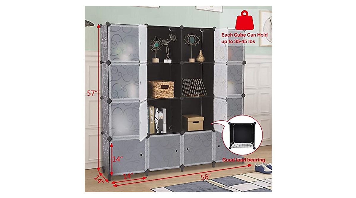 VINGLI 14x14 Portable Storage Cubes - Modular & Sturdy