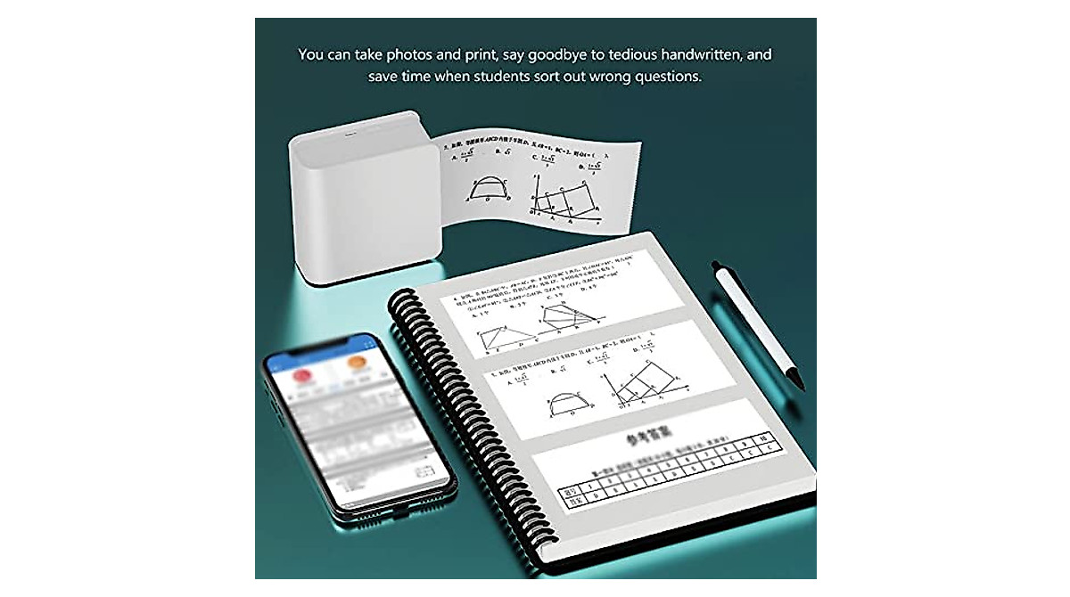 Portable 200DPI Bluetooth Label Printer for Students & Professionals