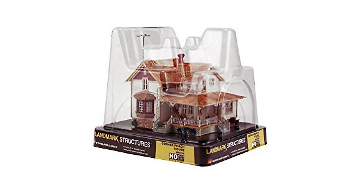 Woodland Scenics Landmark Corner Porch House HO Scale Model