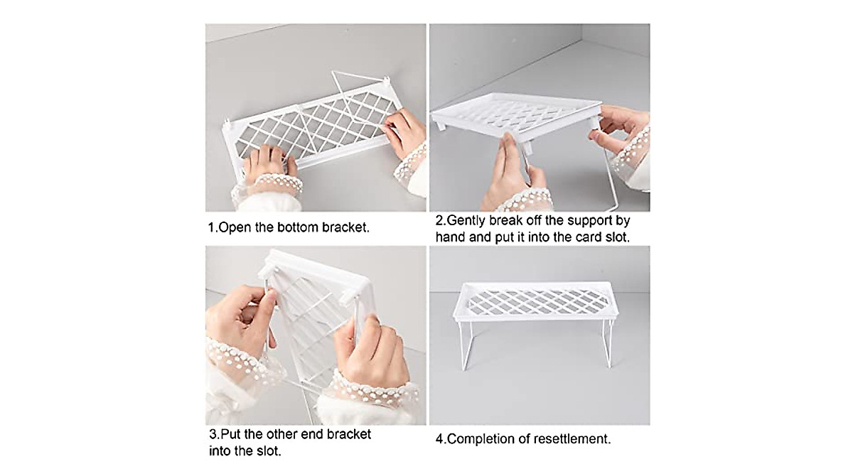 Cuteam Space-Saving Storage Rack for Dorms - Stylish & Practical