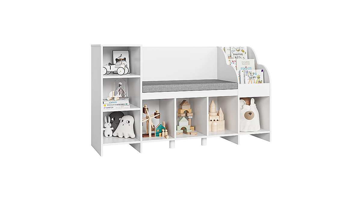 HOSTACK Kids Reading Nook & Bookshelf - Ideal for Playrooms